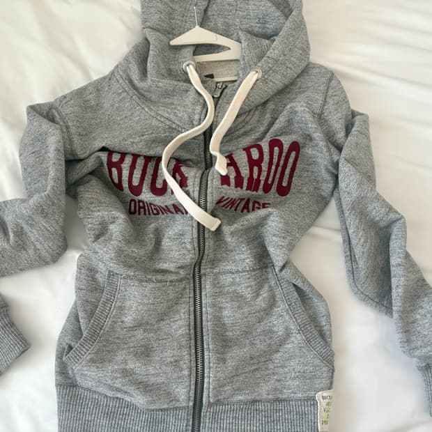 buckaroo 버커루 하이넥 후드집업 그레이 차일드매거진 빈티지 라방