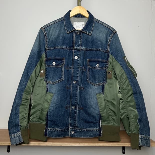 사카이 데님 SACAI denim  ma-1
