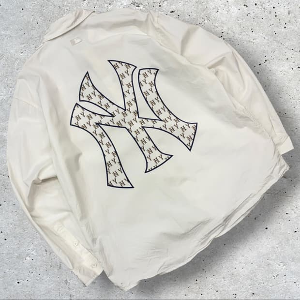 [XL] 엠엘비 MLB 뉴욕 양키스 NY 로고 셔츠 화이트 D365