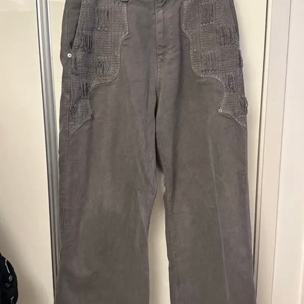 [3]25FW 폴리테루 1011 웨스턴 보로팬츠 - 그레이