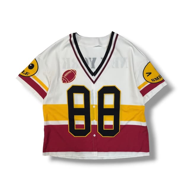 빈티지 스마일 뉴욕 럭비 져지 (XL) 