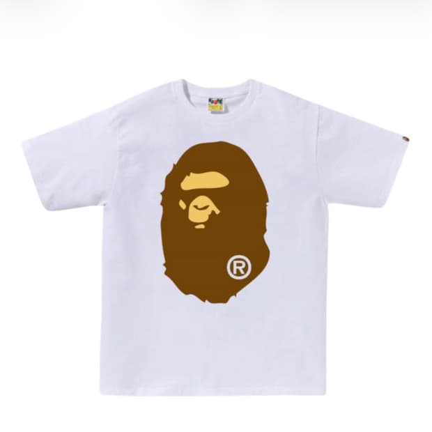 베이프 빅 에이프 헤드 티셔츠 화이트 