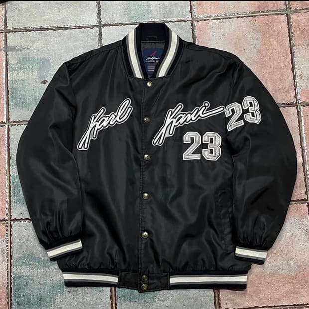 Karl kani 올드스쿨 바시티 자켓