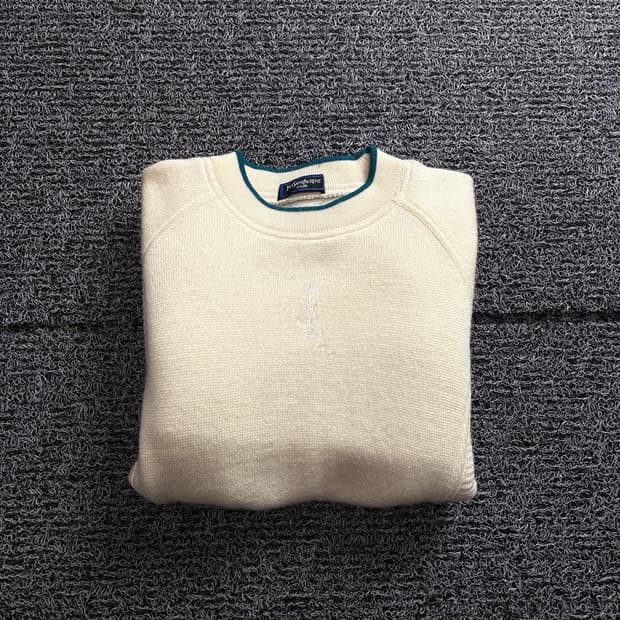 90s 일판 YSL 입생로랑 머슬핏 크루넥 니트 3269