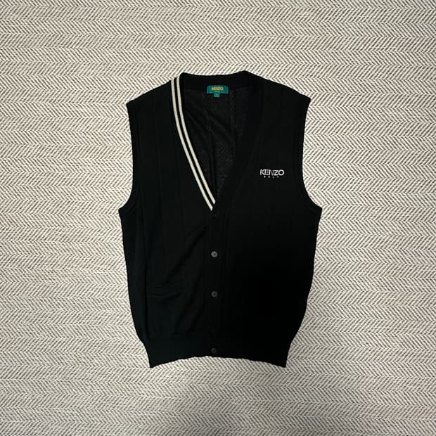 KENZO japan made golf knit vest