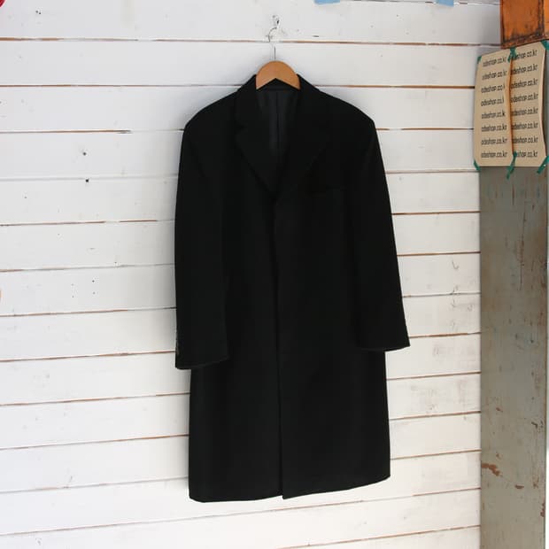 (착용컷) 캐시미어 싱글 롱 코트 (남성용 103)