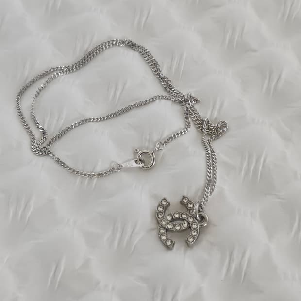 925실버 샤넬 정품 빈티지 업사이클링 목걸이