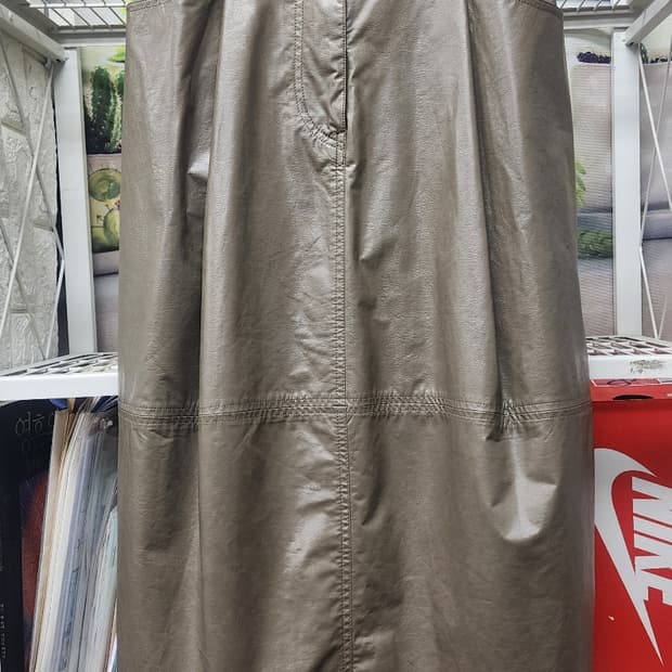 비이커 롱스커트 24 페이크 레드 밴딩 여성치마 AD47