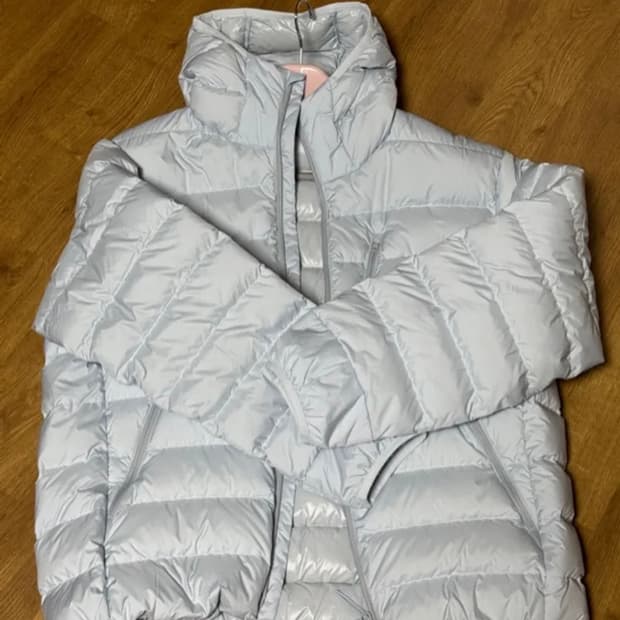 (XXL)무신사 스탠다드 후드 라이트 다운 클라우디 블루