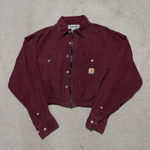 칼하트 코듀로이 커스텀 크롭 자켓