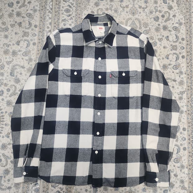 리바이스 플란넬 체크 셔츠 L