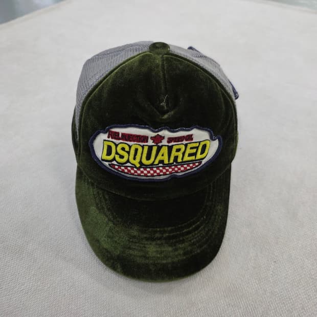 [실측] 디스퀘어드 벨벳 메쉬 볼캡 0220J