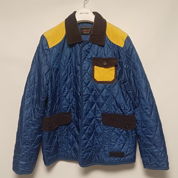 후부 믹스매치 퀼팅자켓 100