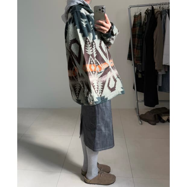 빈티지 스티치 디테일 자켓