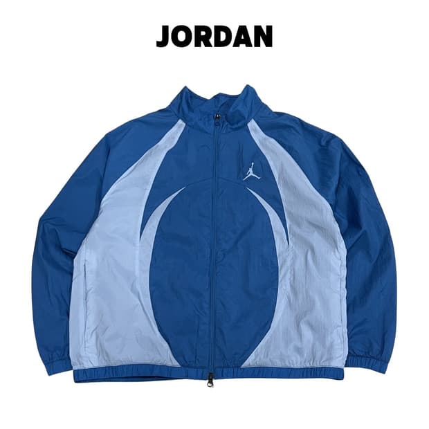 조던 스포츠 잼 웜업 자켓 인더스트리얼 블루 블루 그레이