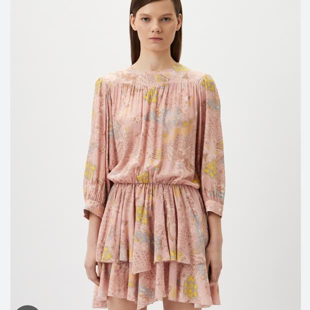 벚꽃룩🌸 쟈딕앤볼테르 루카 프린트 글램 락 드레스