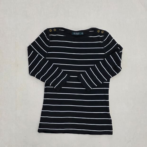[M] 로렌 랄프로렌 여성 스트라이프 긴팔티 1231J