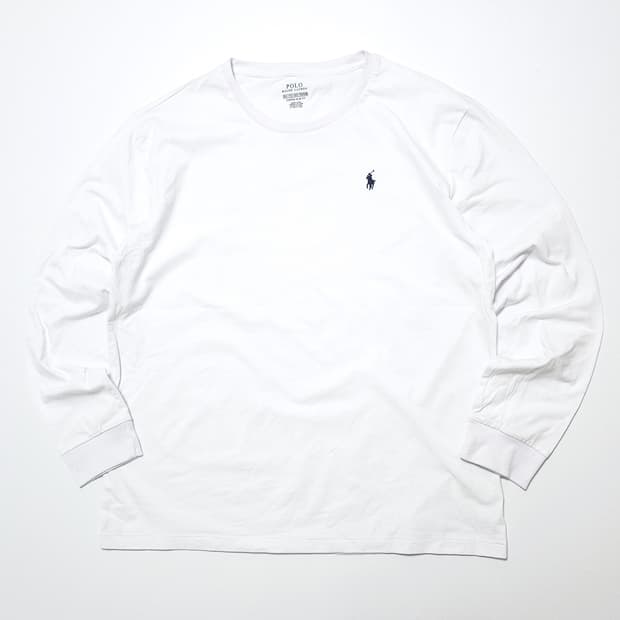 폴로 랄프로렌 롱슬리브 긴팔 티셔츠 화이트