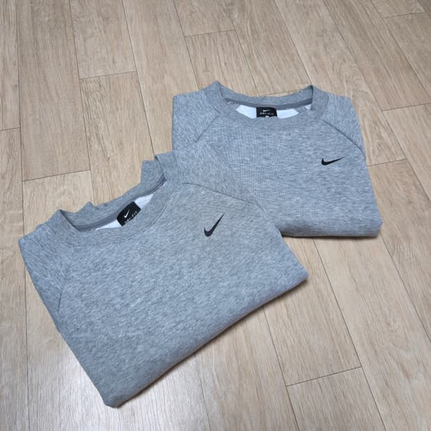 M) 나이키 우먼 뒷트임 루즈핏 크롭 맨투맨