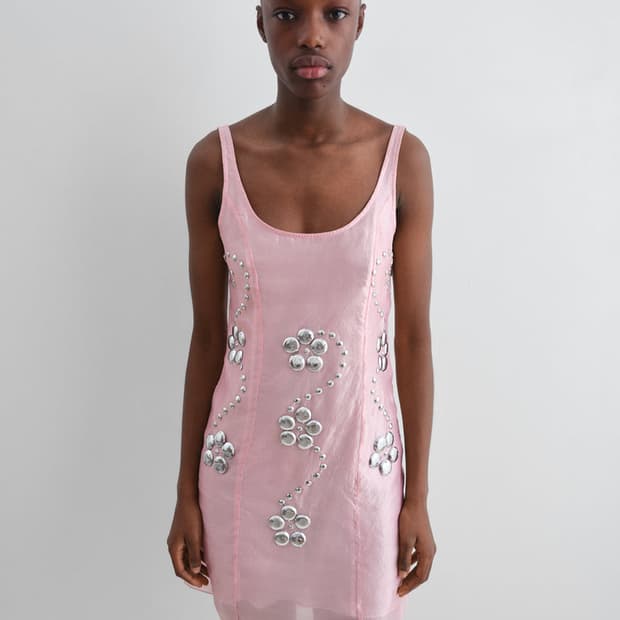 [M]기마구아스 Claude 스터드 미니 드레스/핑크