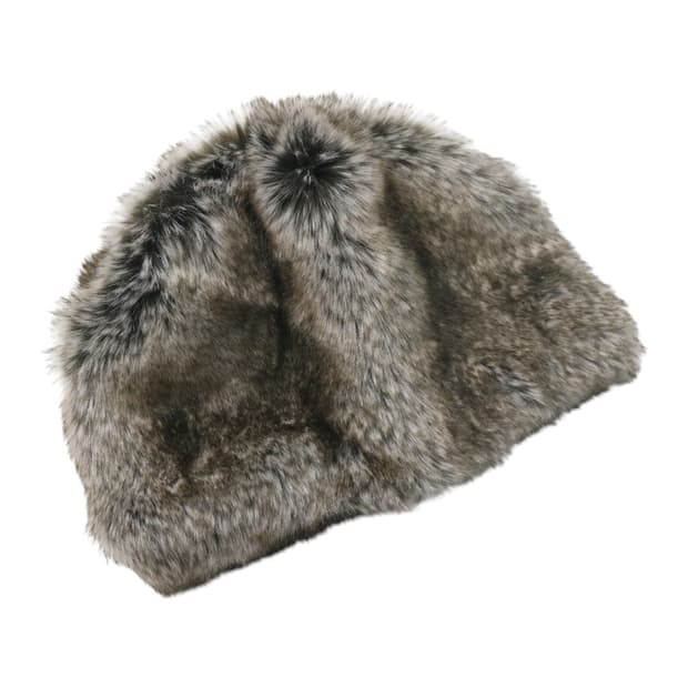 카시라 x 앤디워홀 콜라보 오버핏 퍼 비니