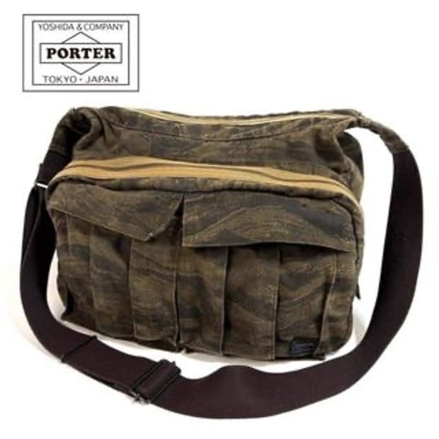 porter 70주년 카모 웨이스트 숄더백