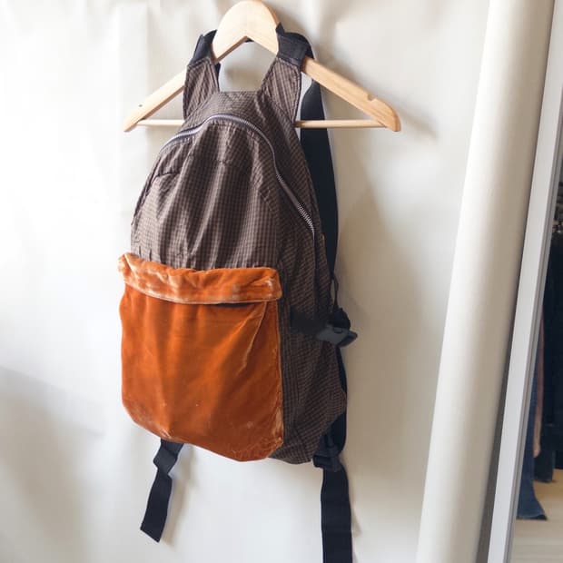 [CARMINA CAMPUS] fabric mix backpack