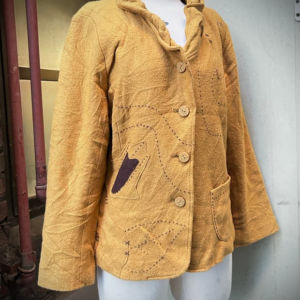 2000s JPN 니혼진 옐로우 오리엔탈 자켓