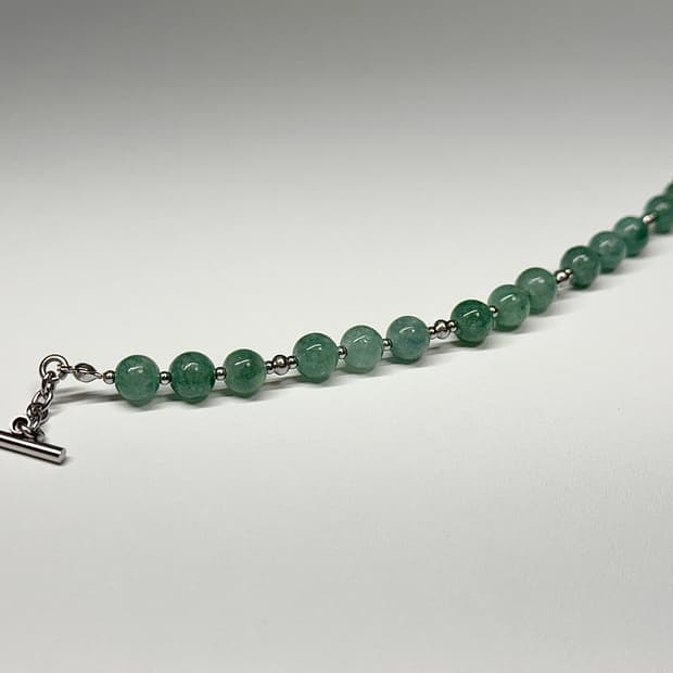 (맞춤 사이즈)천연석 버마옥 원석팔찌