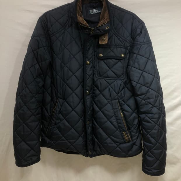 폴로랄프로렌 퀼팅 자켓 네이비