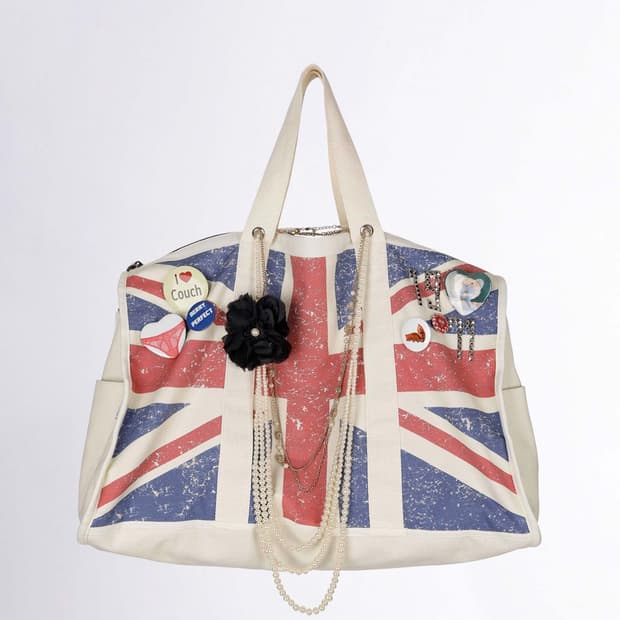 스컬프터 naghty girl tote bag union jack