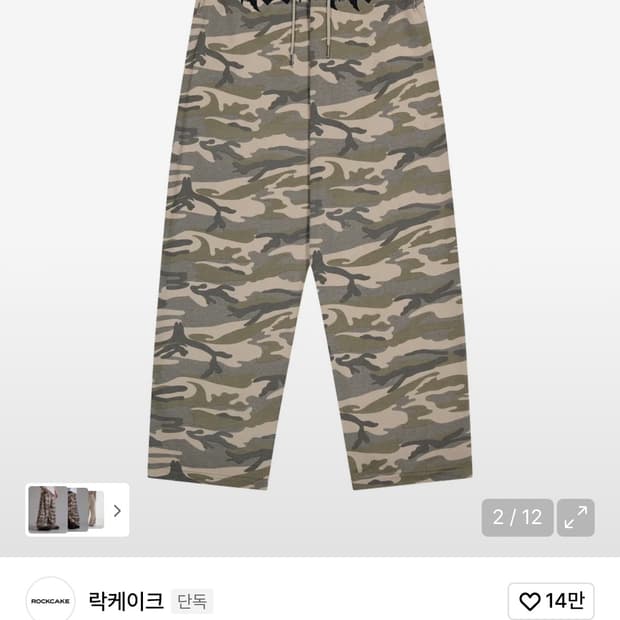 Camo Metal Graphics Pants  