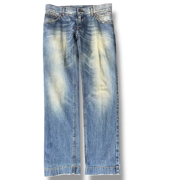 (36) 돌체앤가바나 완장백로고 워싱 데님