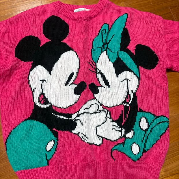 디즈니 미키 미니 마우스 니트 