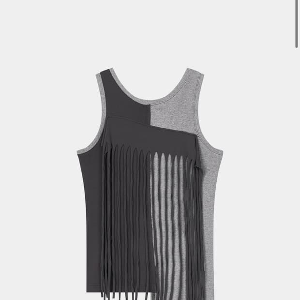 0tape TRESS SLEEVELESS CHARCOAL