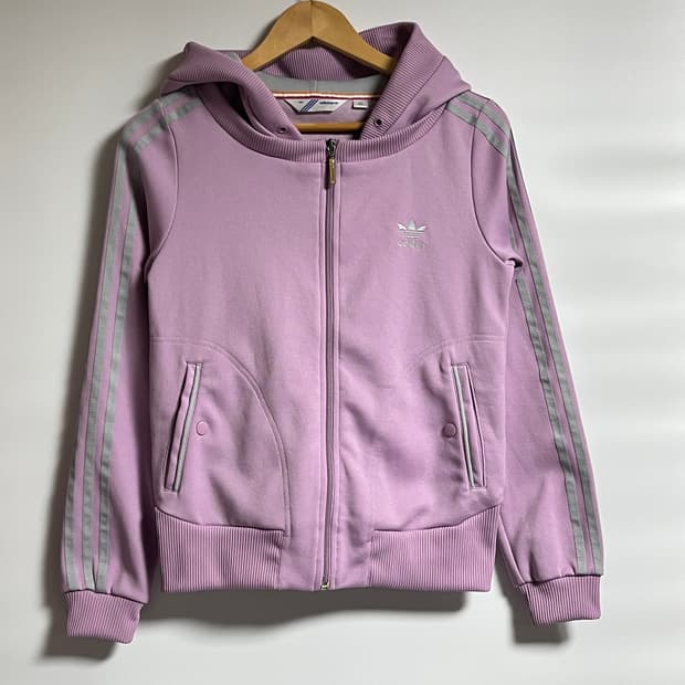 레어 아디다스 플락 딸기우유 후드집업 져지 트랙탑 후드티 90