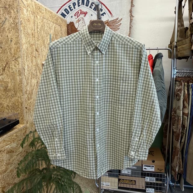 엘엘빈 버튼다운 체크 셔츠