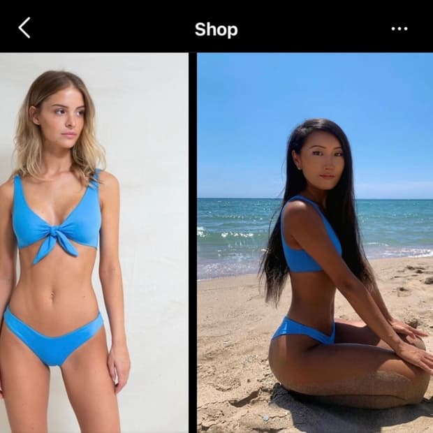 Lia swimwear 세트 스카이블루 S