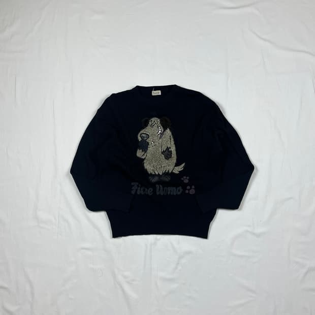 90‘s 96년도 ficce 웨키레이스 머틀리 카툰 니트