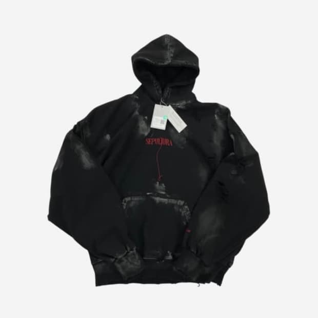 언더마이카 세풀투라 데미지 워시드 후드티 판매