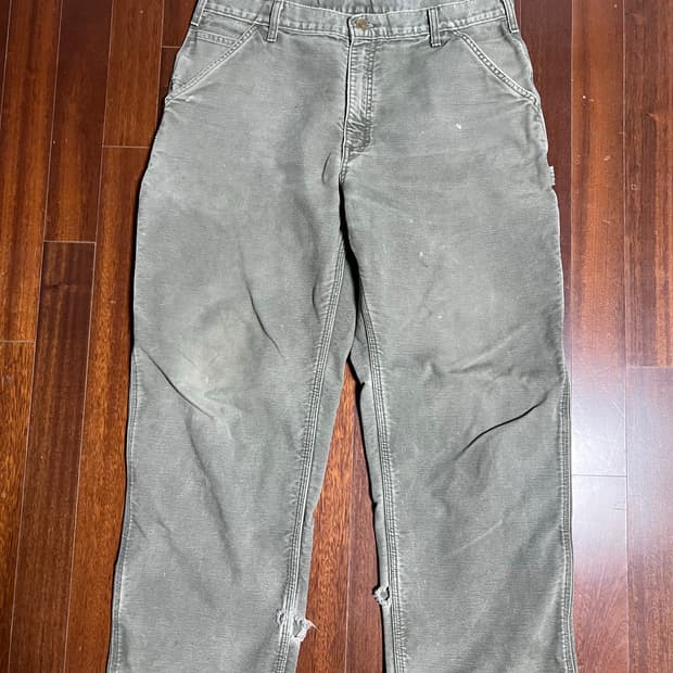 빈티지 칼하트 싱글니 카펜터팬츠