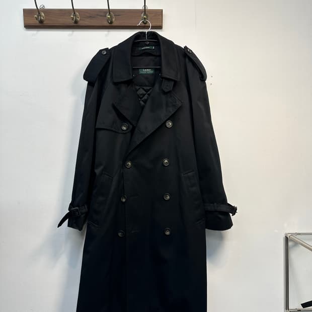 폴로 랄프로렌 트렌치 코트 블랙42 (100size)