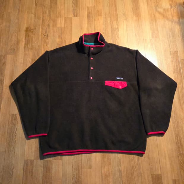 (XL)파타고니아 11s 브라운/레드 신칠라 플리스