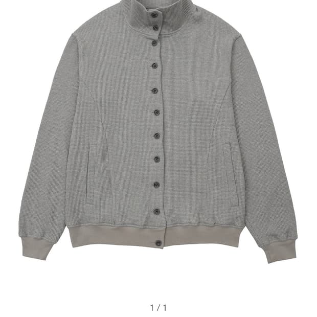 버터니 버튼 와플 집업