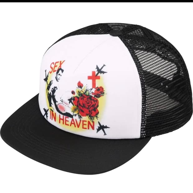 슈프림 supreme sex in heaven trucker cap