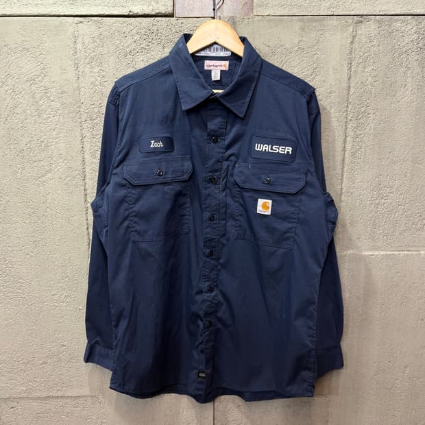 (L) 칼하트 패치 디테일 투 포켓 워크 셔츠