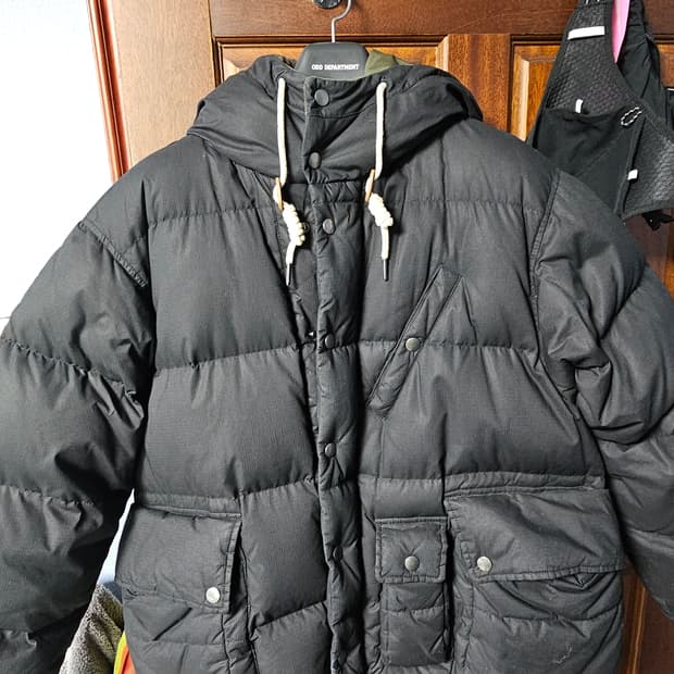 헨리코튼FFC 왁스 숏 구스패딩