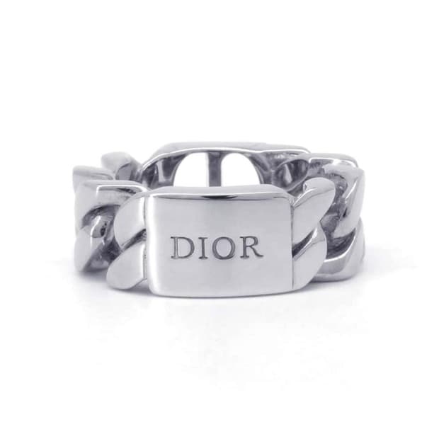 Dior chain Icon ring 디올 스털링 체인 실버링 반지 