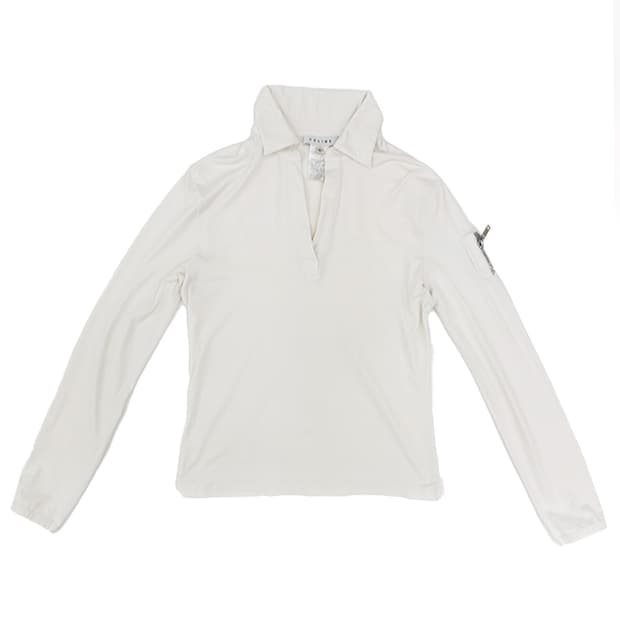 Celine Zipper Detail Jersey Top/ L