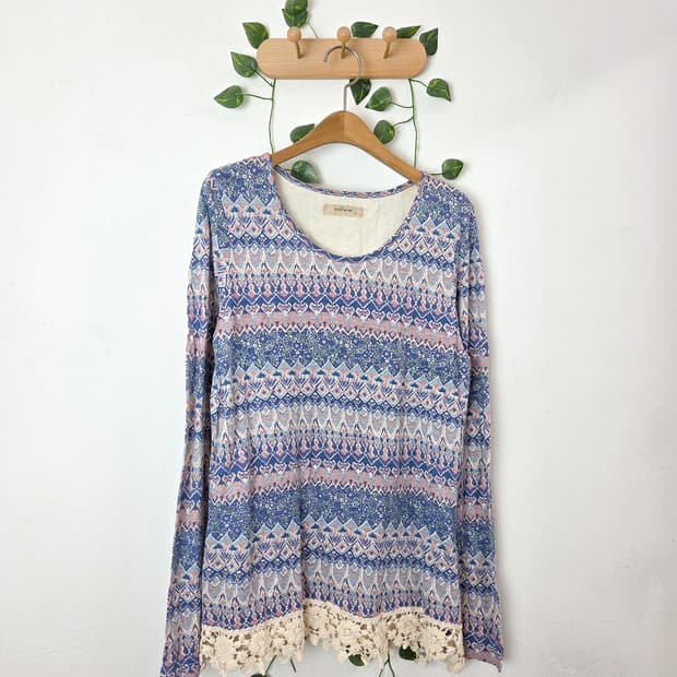 에스닉 패턴 슬리브